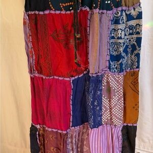 Colorful Patchwork Maxi Skirt